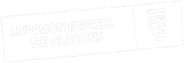 Livraison express de glaçons cubes